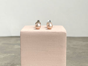 Der kleine feine Klassiker in rosé - Perlenohrstecker Patricia 5 mm